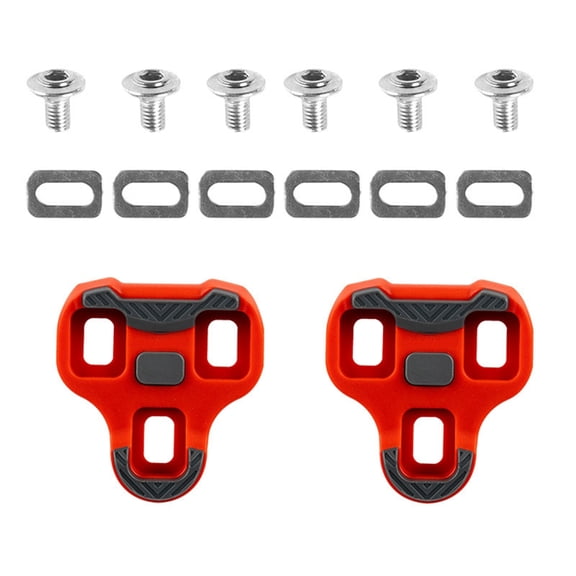 2pack Cycling Shoe Cleats Pedals Clip High Compatibility Bike Cleats Plates for Various Pedals Systems