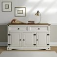 thumbnail image 2 of OS Home and Office Furniture Cottage Series Wood Buffet Sideboard in Corona Snow, 2 of 7