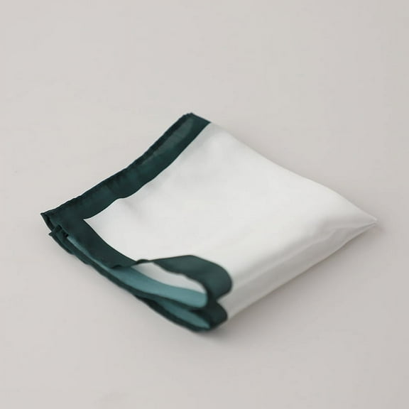 Namzi Men's Pocket Squares Handkerchiefs for Wedding Party Business Casual 9.44*9.44 inch-Dark Green