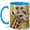 Blue, variant on Jeweled Giraffe Coffee Mug, Safari Animal Mug, Ceramic 11 oz