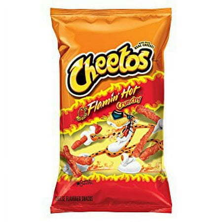 Cheetos Crunchy Flamin Hot Cheese Flavored Snacks, 6 Oz.
