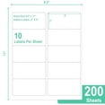 L LIKED Printable White Sticker Labels 2 x 4 Inches Mailing Labels L LIKED Printable White Sticker Labels 2 x 4 Inches Mailing Labels