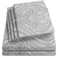 thumbnail image 1 of Juego de sábanas Sweet Home Collection Paisley Queen, 6 piezas, 1 of 6