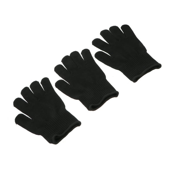 3 Pcs Hair Curler Protective Gloves Mittens Hot-Air Straighteners Curling Iron Heat Resistant Cotton
