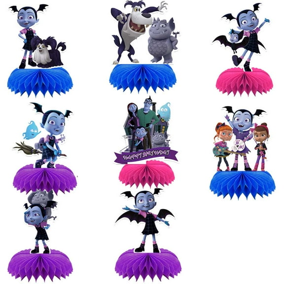 Vampirina Honeycomb Centerpieces Table Toppers Decorations for Birthday Party Decor Supplies