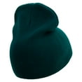 thumbnail image 3 of Lucky Thirteen Embroidered 8 inch Acrylic Short beanie - Dk Green OSFM, 3 of 5