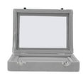 thumbnail image 4 of Jewelry Box, Soft Velvet Better Display Jewellery Case  For Earring Gray, 4 of 8