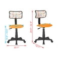thumbnail image 7 of JJS Kids Mesh Rolling Desk Chair, Small Swivel Office Computer Chair for Teens, Low-Back Adjustable Upholstered Student Task Chair, Animal, 7 of 7