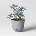 thumbnail image 3 of 8"x8" Square Self-Watering Plastic Planter Pot, Indoor Outdoor Decorative Plant Container for Herbs, Flowers, Succulents, Home Patio Garden, 3 of 4