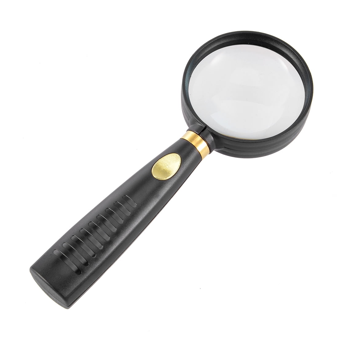 With Carry Pouch and Cleaning Cloth 75mm Magnifying Glass Len with Non-Slip Rubber Handle for Reading and Nature Exploration Yexixsr Magnifying Glass 5X Handheld Reading Magnifier for Kids & Seniors 