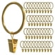 thumbnail image 1 of 40 PCS Curtain Rings with Clips, Rings Hooks,Gold, 1 of 5