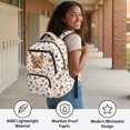 thumbnail image 4 of Xixirimido Yorkshire Terrier Bone Paws Print 17inch Backpack for Kids Multi-pocket School Bag for Girls Large Capacity Bookbag for Preschool Kindergarten Elementary Students, 4 of 8