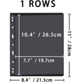 thumbnail image 4 of GHSDFBB Stamp Album Binder Stamp Protect Sleeve Album 10 Black PVC Inside Pages Stamp Pages, for Stamp Pages Collectors-1 Line, 4 of 7