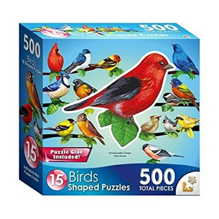 15 Piece Mini Song Birds II 15 Mini Shaped Puzzles 500 Piece Total By, Age: 8+ By Lafayette Puzzle Factory ()