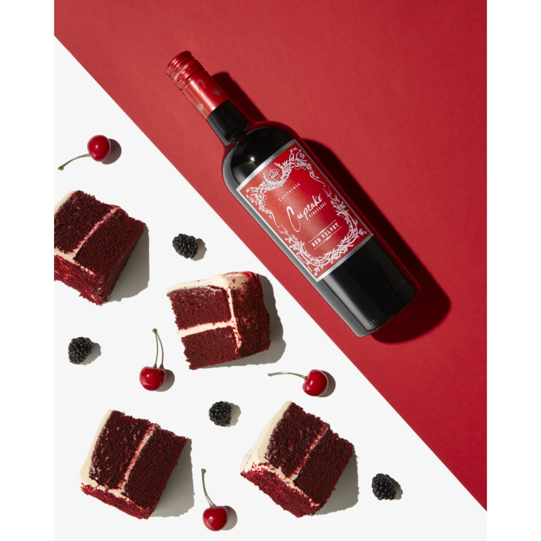 Cupcake Vineyards Red Velvet California 750 ml Bottle 13 ABV Walmart
