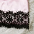 thumbnail image 6 of Women's 4pcs Sleepwear Satin Floral Lace Trim Cami Pajama Set with Robe, 6 of 6