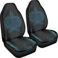 thumbnail image 3 of Xoenoiee Sea Turtle Print Car Front Seat Covers Universal Bucket Seats Protector Car Seat Covers 2 Pieces High Back Design Stretchy Material Car Seat Cover, 3 of 6