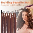 thumbnail image 2 of 120-Peg Braiding Hair Rack, Height Adjustable Braiding Hair Rack with Salon Tray and Braiding Tools, 2-side Hair Extension Holder Hanger, Ideal for Salon and Home Use, Black., 2 of 7