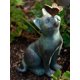 thumbnail image 2 of Estatuilla Gato Resina Con Adorno Mariposa Estatuillas Artesanía Jardín, 2 of 9