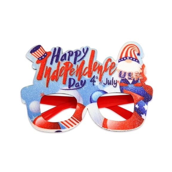 ZPAQI Independence Day Decorations Glasses Eyewears Felt Photo Booth Headwears