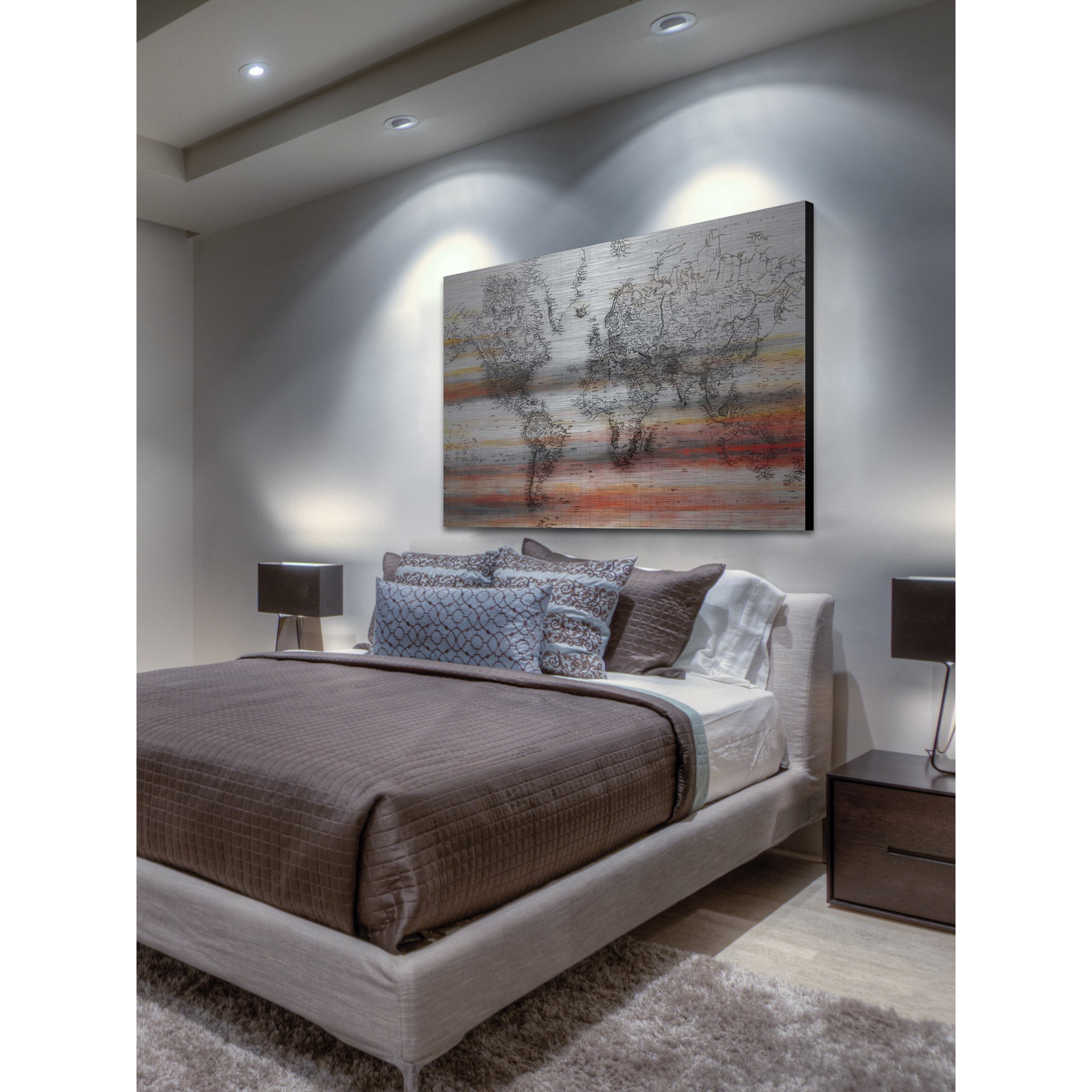 Maailma Art Print on Brushed Aluminum