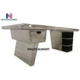 thumbnail image 5 of Nautical-mart Large Aviator Executive Desk - Drawer Shelving - Aircraft Wing (62 Inches), 5 of 5