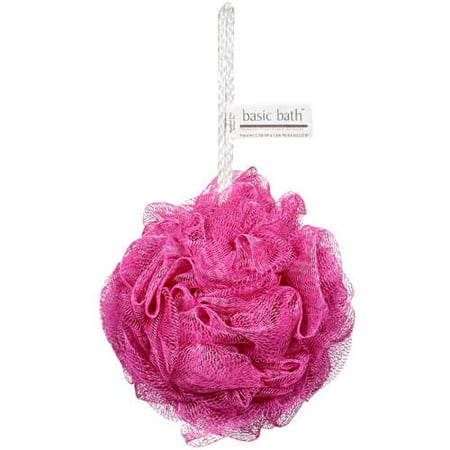 Simply Basic Bath Pouf 1ct Pink