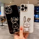thumbnail image 2 of Funda con soporte plegable 3D para iphone, carcasa galvanizada a prueba de golpes para modelos 14, 13, 12, 11 Pro Max, XR, XS, 6, 7, 8 Plus, SE 2022, 14Plus Fivean unisex, 2 of 2