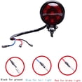 thumbnail image 3 of Luces traseras para motocicleta de 12 V, luz de freno LED roja, luz trasera para bicicleta de calle, Chopper, Bobber, Cafe Racer, Cruiser personalizada., 3 of 3