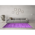 thumbnail image 3 of Ahgly Company Indoor Rectangle Solid Purple Modern Area Rugs, 7' x 9', 3 of 4