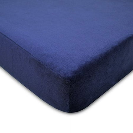 UPC: 0656173455170 | American Baby Co. Soft Chenille Polyester Crib Sheet Navy