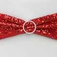 thumbnail image 4 of Balsa Circle 5 Spandex Chair Sequined Sashes Wedding Decorations Red, 4 of 8