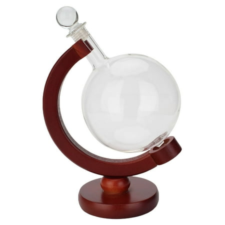 

OUNONA Mini Globe Whiskey Decanter Wine Aerator Glass Wine Bottle with Holder Rack Alcohol Vodka Liquor Decanter Pourer Barware 500ML