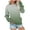 Green, variant on VANLOFE Women's Long Sleeve Sweatshirt Women's Gradient Crewneck Sweatshirt Soft Fashion Sweatshirt for Women Green Sweatshirt L