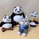 thumbnail image 2 of Peluches de dibujos animados, panda, zorro, muñecos de peluche de ardilla, juguetes para niños, 2 of 5