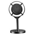 thumbnail image 5 of PBPBOX News Reporter Microphone Prop Black ABS 1Pcs Retro Style, 5 of 8
