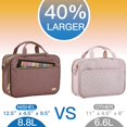 thumbnail image 2 of Neceser NISHEL Travel Makeup Rosewood Pink 30x10x23 cm, 2 of 7