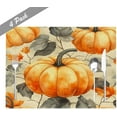 thumbnail image 6 of Fall Linen Placemats for Dining Table Set of 4 Pumpkin and Maple Leaf, Outdoor Table Placemats 12x18 Inch for Indoor Outdoor Party, 6 of 7