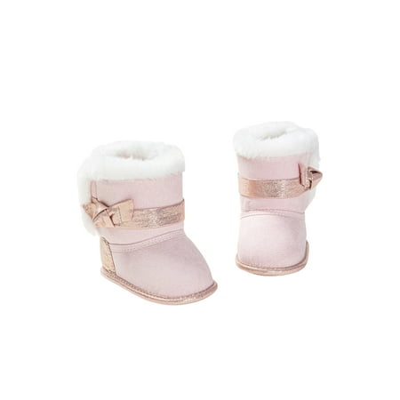 

Calsunbaby Infant Newborn Kids Boys Girls Bowknot Soft Sole Footwear Walking Shoes Prewalker for Autumn Winter