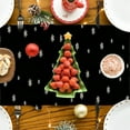 thumbnail image 7 of Honmine Christmas Tree Table Runner, Winter Holiday Dining Table Decoration, 13x72 Inch Kitchen Table Cover for Indoor Outdoor Party, Home, Festive Event, 7 of 7