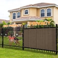 thumbnail image 3 of Jane Stone 3'X10' Rectangular 200 GSM UV Protected 100% HDPE Shade Cloth with Grommets,90% UV Block Outdoor Canopy Screen,Mocha, 3 of 7