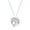 Sterling Silver, variant on Collection Round White Diamond Shimmering Dolphin Pendant with 18 Inch Silver Chain for Women (0.13 ctw, Color I-J, Clarity I2-I3) in 925 Sterling Silver