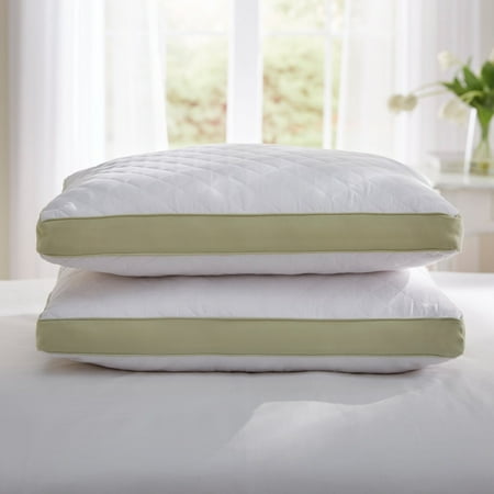 BrylaneHome Gusseted Density Pillow 2-Pack