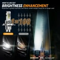 thumbnail image 2 of HMCYCI H4 Light Bulb Hi/Low for Motorcycle, 700% Brighter, 9003 Bulb 6500K Cool White H4 Fog Light Fanless, Plug and Play, Pack of 1, 2 of 8
