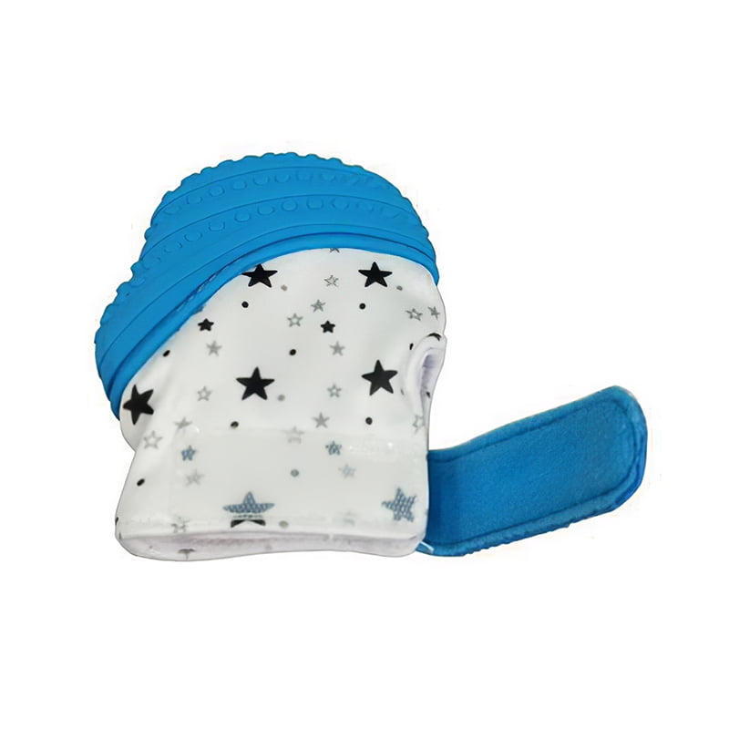 1Pcs Baby Teether Glove Adjustable Cartoon Star Pattern Baby Teething GlovesCWD 