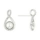 thumbnail image 1 of Arete para Mujer con Cristal Fino Swarovski en Forma de Perla Infinito– Bañado en Rodio– Arete Elegante y Brillante, Aretes de Mujer de Moda– Joyería para Mujer de Moda– Regalo especial Ortiz Espinosa Temporada, 1 of 2
