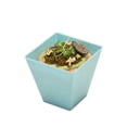 thumbnail image 5 of Mini Serve 2 oz Square Baby Blue Plastic Mini Kova Cup - Limited Edition - 2" x 2" x 1 3/4" - 100 count box, 5 of 7