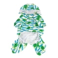 thumbnail image 1 of Reflective Puppy Raincoat Sea Turtle Pattern Lightweight Breathable Waterproof Pet Hooded Rain Jacket S, 1 of 9