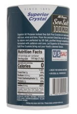 (3 pack) Superior Crystal All Purpose Iodized Sea Salt