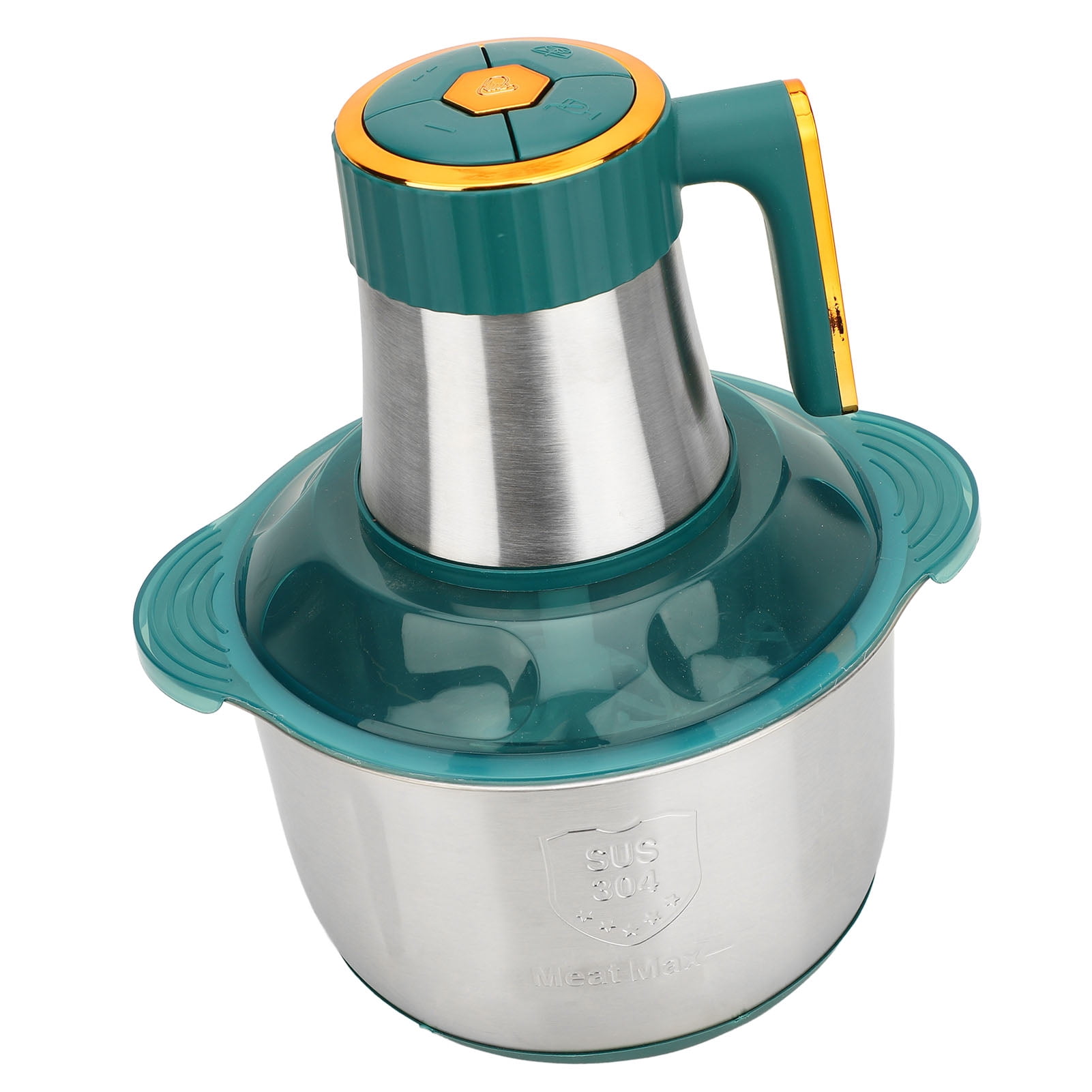 Yajisi 5L Electric Food Chopper, 500W Professional Stainless Steel Meat Grinder & Food Processor for Meat, Vegetables and Garlic, 170 fl oz / 5L Green
